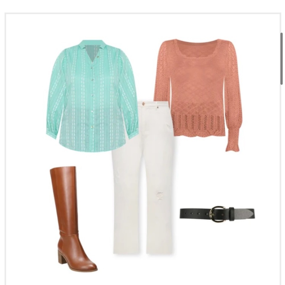 NWT LC Valez Aqua Dolman Sleeve Button Down Top - Picture 2 of 4